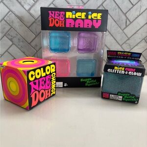 Needoh Color Change Cube and Nice Ice Baby Set